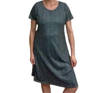 Teal Green Geometric Triangle Soft Nightgown Sleep Day Dress Unbranded Large XL